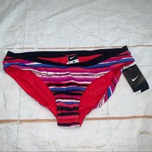 Womens Nike Bikini Swim Suit Bottom Sz 14 Colorful New With Tags Reversible